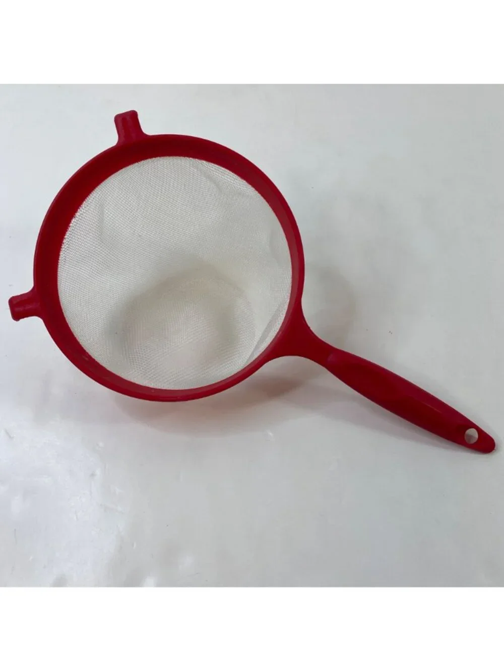Set 2 Miusa Red Silver Mesh Strainers Ergonomic Handle Kitchen Sieve Tool